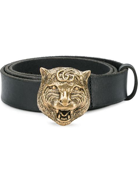 gucci interlocking g buckle belt black|gucci belt with tiger buckle.